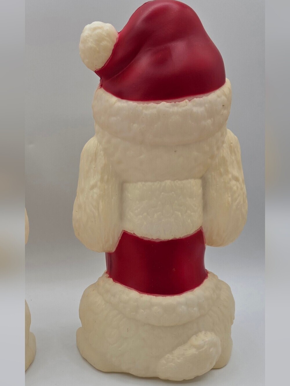 Christmas Blow Mold 11" White Poodle Dog Lover LED Light Up Decor Holiday Time - Picture 8 of 12